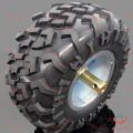 130mm Heavy Duty Robotics Wheels D130mm Plastic Smart Car Robotic Rubber Tier Wheel 130x60mm With Brass Copper 6mm 17mm Hex Shaft Coupling & Screws For Arduino UNO Smart Robot Car Wheel DIY.