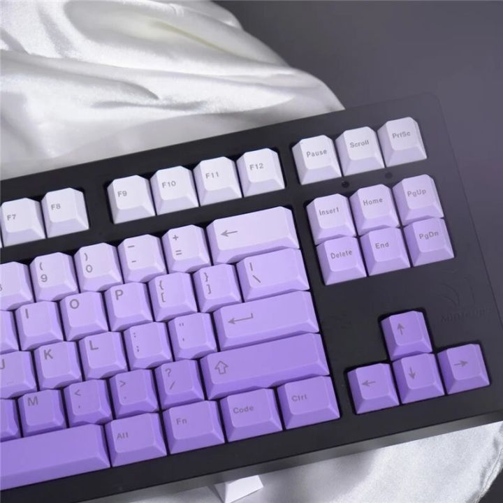 Dye%20Sublimation%20Purple%20Gradient%20Keycaps%20Top/Side%20Engraved%20PBT%20Material%20125%20Keys%20Cherry%20Profile%20For%20Mechanical%20Keyboard%20Keycaps%20-%20Image%205