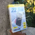 AWEI P10K 10000mAh 22.5W Fast Charging 2 USB & 1 TYPE-C Output Ports LED Digital Display Power Bank. 
