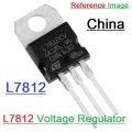 2Pcs- Chinese LM7812 L7812CV L7812 7812 12V 1.5A Voltage Regulator IC 3 Pin TO-220 Package Fixed Positive Voltage Regulator IC. 