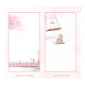【Fashion】Cherry Sakura 80 A6 Loose-Leaf Notebook Journal Agenda Gift Set Kawaii Stationery. 