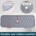 1Pc Silicone Faucet Mat Kitchen Sink Tray Soap Drain Pad Sink Splash Drying Mat.