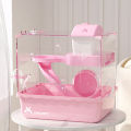 Small Pets House Double Layer Square Small Animal Big Villa Habitats.