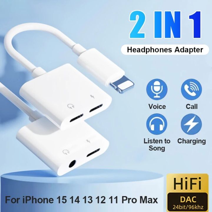 Audio Adapter Iphone Plus Adapter For Headphones And Charger In