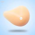 Triangle Silicone Breast Forms Fake Bra Enhancer Inserts Crossdresser Threaded 300g Beige.