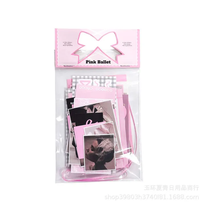 PinkBallet%20Sticker%20Pack%20Lace%20Ballet%20Style%20Handnet%20Decoration%20Collage%20Material%20Girl%20Heart%20Photo%20Card%20-%20Image%205