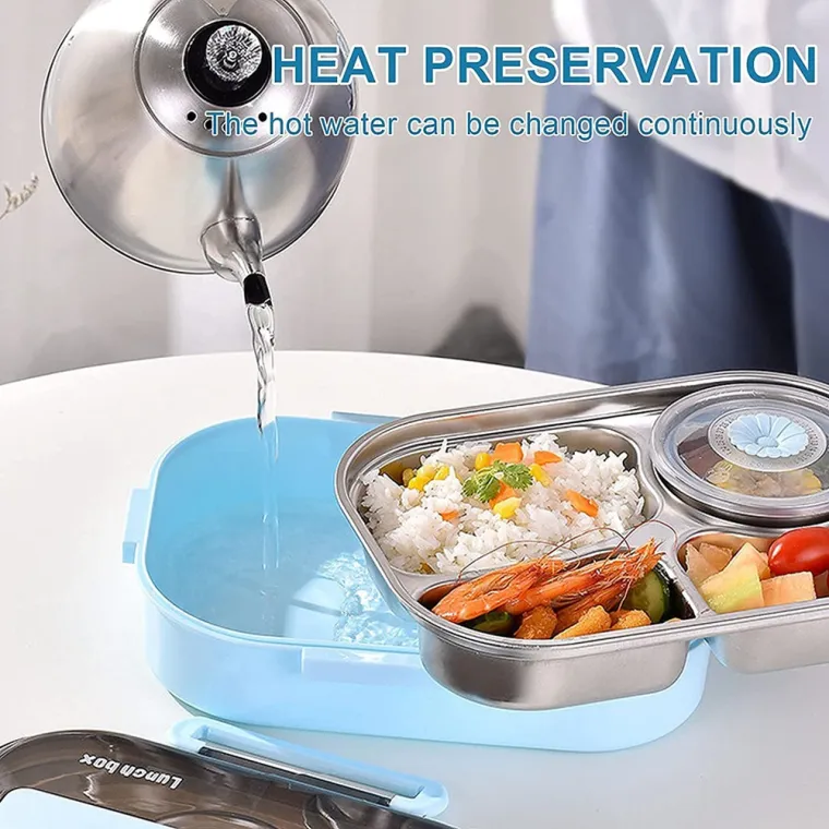1.5L Bento Boxes for Student, Thermal Insulation Bento Lunch Box Tableware Set,Lunch Containers for Kids Lunch Box,3