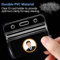 10/1PCS Waterproof Transparent Card Holder Plastic Protector Case Business Bus Bank Credit Card Protector ID Card Badge Holders.