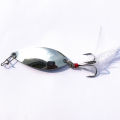 【Happy childhood memories】（NEW）4.5cm Metal Mini Fishing Artificial Spoon Lure Wobbler Fish Swim Bait Tackle. 