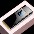 Fingerprint Induction Usb Lighter Charging Windproof Cigarette Lighter. 
