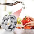 Stainless Steel Variable Diameter Adapter of Faucet Water Faucet Coupler Thread Connector Conversion Bubbler Bathroom Kitchen Repair Tap Water Joints Fittings.