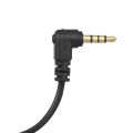 3.5mm 3 Pole TRS Female to 4 Pole TRRS Male 90 Degree Right Angled Microphone Adapter Cable Audio Stereo Mic Converter. 