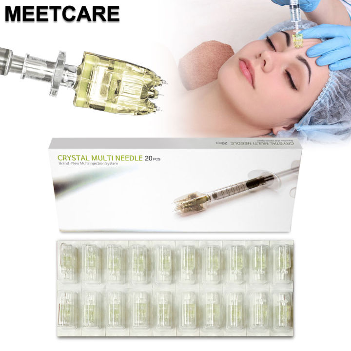 Korea 5pin Crystal Multi Needle Cartridge Hydrating Skin Hand Injection 32G 1.5 Hydra Injector Needle Microneedle Mesotherapy