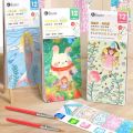 FRANCESCO Gouache Graffiti Picture Book Pocket Drawing Book Artist Tool Set Graffiti Picture Book School Art Supplies With Paint and Brush Painting Supplies Blank Doodle Book Set.