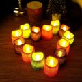 【NEW】 12/1PCS Glitter Flameless Candles Battery Operated LED Flameless Tea Light Christmas Wedding Birthday Decor Table Lamp Candle.