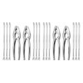 16 Piece Seafood Tool Kit, Stainless Steel Crab Leg Cracker and Forks Nut Cracker Set Shellfish Sheller. 