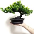 2X Artificial Japanese Juniper Bonsai Tree Height 9.5Inch for Home Office Indoor Decor. 