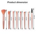 8Pcs/set Makeup Brushes Travel Make Up Brush Kit Mini Cosmetic Brushes for Face Foundation Blush Eye Shadow Powder Blusher Eyelash Brush Make Up Tools.