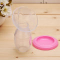 Silicone Manual Breast Milk Collector, Portable Breast Pump Milk Saver with Sealing Lid for Nursing Mothers. 