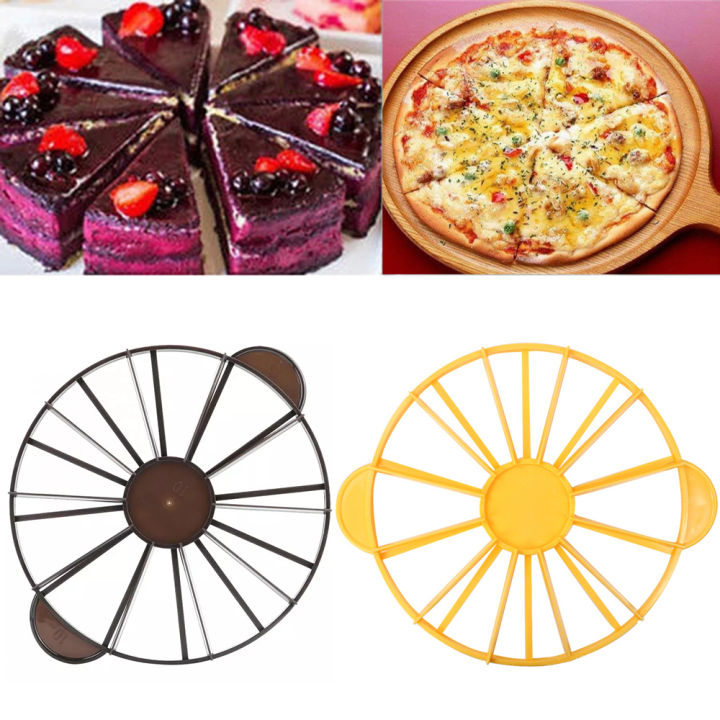 10/12 Piece Bread Cake Divider Portion Cutter Slice Marker Baking Tool Portion Marker