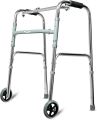 Folding Walker with wheel Portable Light Weight Height Adjustable Foldable Walker for Men Women Adults Patients & Old age People.