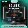 KOLEER S31 Mini Wireless Bluetooth Compatible Bass Speaker IPX7 Waterproof Subwoofer Box. 