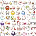 10/30/50pcs Kawaii Cartoon Chubby Rabbit Molang Stickers Aesthetic DIY Stationery Laptop Phone Diary Cute Sticker for Kids Girls. 