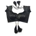 Princess Cut Backless Blouse For Women Black Color. 