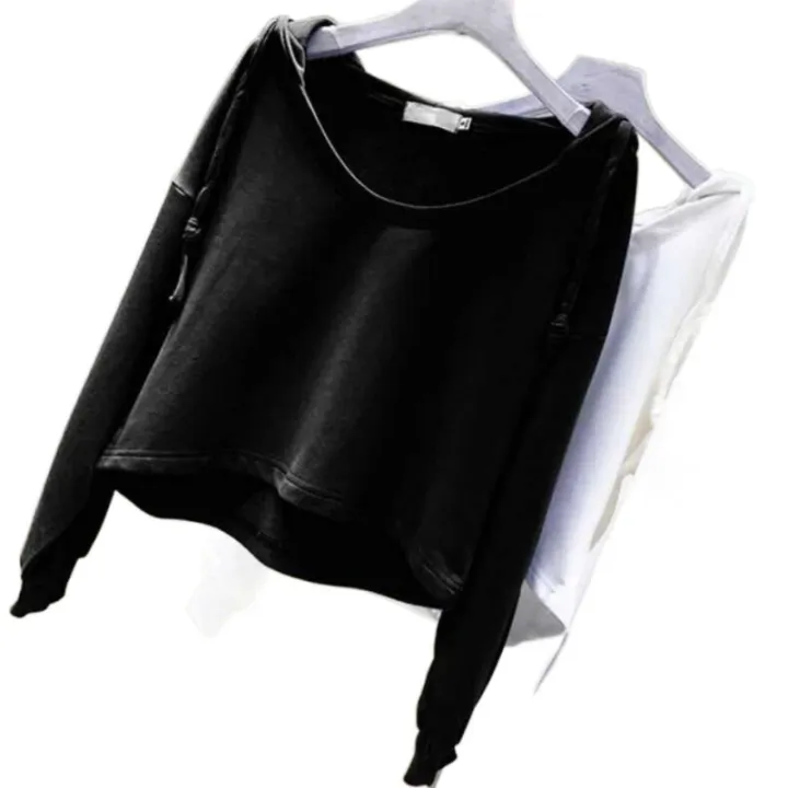 Plus%20size%20shoulders%20irregular%20long%20sleeve%20T-shirt%20women's%20autumn%20slim%20casual%20hooded%20sweatshirt%20versatile%20trend%20lazy%20style%20-%20Image%205