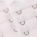 5pcs Elastic Bra Strap Extension Bra Extenders 3x 3 Hook White. 