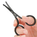 Nose Hair Scissors Rounded Tip Moustache Beard Facial Eyebrow Scissor Trimmer. 