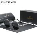 KINGSEVEN High Quality Gothic Steampunk Sunglasses Polarized Men Women Brand Designer Vintage Round Metal Frame Sun Glasses. 