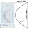 Precision Curved Body Piercing Needles Sterilized Surgical Stainless Steel Body Piercing Needles 20G/18G/16G/14G Choosable. 