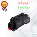 AC 220V/240V Schneider Coil 8 Pin DPDT Power Electromagnetic Relay With Base. 