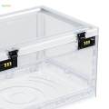 Lock Box Durable Transparent Box with Password Lock for Cabinet Office Home.