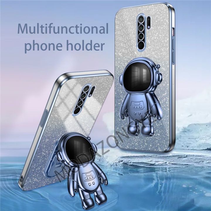 lthmy%20for%20Redmi%209%20case%20electroplating%20colorful%20luxury%20soft%20glitter%20TPU%20cell%20phone%20back%20cover%20phone%20case%20astronaut%20kickstand%20-%20Image%203