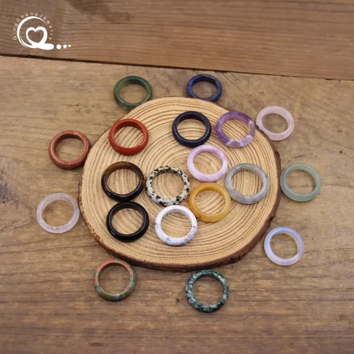 Healing%20Crystal%20Band%20Rings%20Natural%20Stone%20Quartz%20Agates%20Jaspers%20Dainty%20Finger%20Solid%20Ring%20Women%20Fashion%20Minimalist%20Jewelry,QC4209%20-%20Image%202