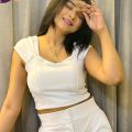 Twill Padded Crop Top Blouse Made by Stretchable Knit Twill Fabric. 