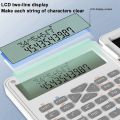 Scientific Calculators, 12-Digit LCD Display with Erasable Writing Tablet Foldable for Home School Meeting and Study.