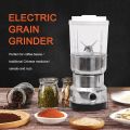 2 in 1 Nima Electric Grain Grinder Corrosion Resistant Multifunctional Stainless Steel Healthy Powder Grinder Machine US Plug 110V. 