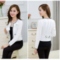 Spring and Autumn New Korean Style Slim-Fit Short Coat Waistcoat Short Small Suit Women's Jacket All-Matching Shawl. 
