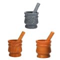 Spice Crusher Resin Bowl Mortar Pestle Spice Pepper Crusher Herbs Grinder Garlic Mixing Bowl Press Bowl Kitchen Tools-C.