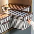 Storage box clothes storage box household foldable clothing pants storage box wardrobe storage partition storage box. 