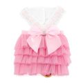 Tutu Skirt Pet Wedding Dress for Small Dog Bow Lace Ruffles Princess Girls Cat Apparel Dress up Costume Birthday Party. 