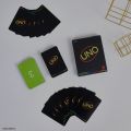 UNO Minimalista Special Edition Card Game Deck Black black uno card Uno Black Minimaslist | Uno Black Cards | Uno Minimalist.