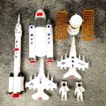 Space Exploration Rocket Space Shuttle Cosmic Satellite Toy Set Pretend Aviation Simulation Educational Model Toys For Children. 