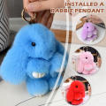 Adorable Bunny plush Delightful Soft Small Rabbit keyring Fuzzy Fluffy keychain for Keychain accessory Bag decoration Gift for kids Easter-themed decoration Rabbit lover's. 