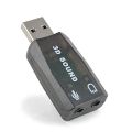 USB to 3.5mm Mic Jack Stereo Headset 3D Sound Card Audio Adapter PC. 