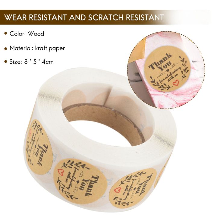 500%20Thank%20You%20Scrapbooking%20Label%20Adhesive%20Sticker%20Kraft%20Round%20Labels%208x5x4cm%20-%20Image%207