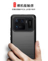 lthmy for Xiaomi 11 Ultra Case Carbon Fiber TPU Soft Silicone Back Cover Armor Phone Case Casing.